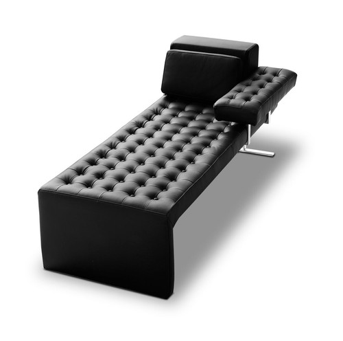 Bauhaus leather récamière - bauhaus,