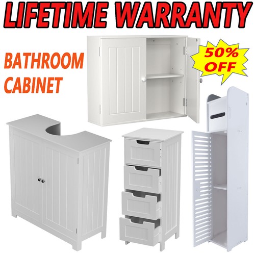 White bathroom bedroom cabinet - bathroom,