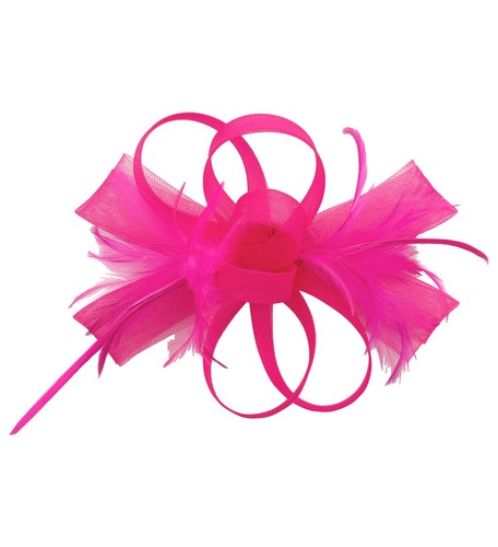 Loop bow fascinator with - bow,