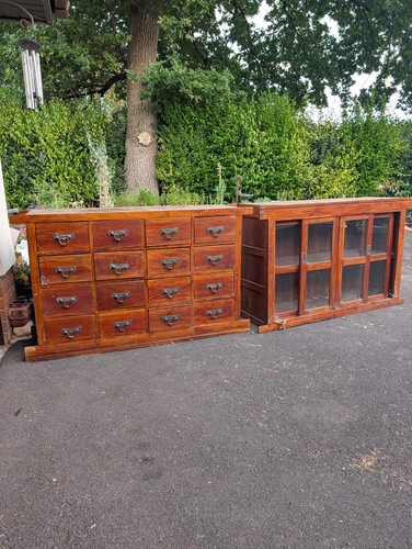 Antique pine apothecary - antique, shop