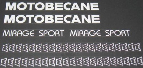 Motobecane mirage sport decal - motobecane,