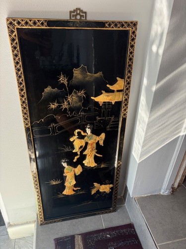 Large vintage chinese black - vintage,