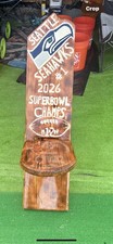 Seahawks custom wood burned