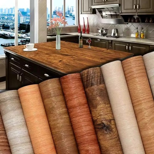 Wood effect vinyl wrap self - vinyl,