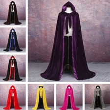 Gothic Hooded Velvet Cloak