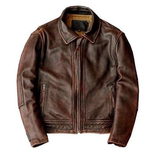 Men distressed brown genuine - distressed,
