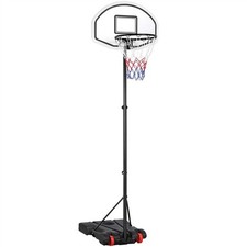 Portable Basketball Hoop Stand, Height Adjustable Basketball Net with Wheels