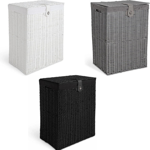 Wicker laundry hamper basket - hamper,