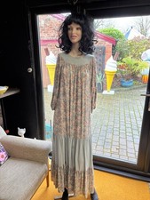 Vintage 1970s Boho Smock Dress 10/12