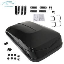 14 Cubic Car Top Cargo Carrier Vehicle Roof Mount Luggage Box W/2 Locks Black