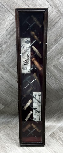 Vintage corkscrew shadow box - vintage,