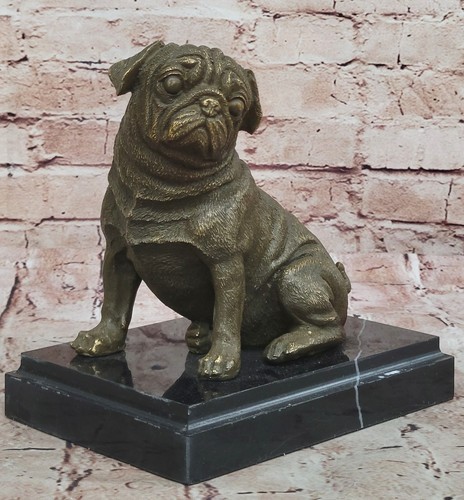 Bronze bulldog dog - bronze,