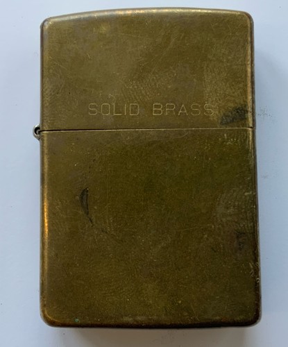 Solid brass zippo lighter good - solid,
