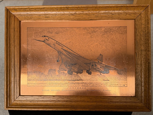 Original concorde etching - concorde,