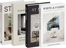 4 Pack Decorative Faux Books