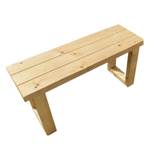 Rustic bench seat - bench, handmade