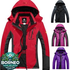 Womens Winter Ski Snow Jacket | Coat Fleece Mountain Waterproof Windproof Hooded