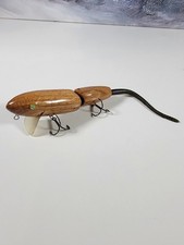 5.5 INCH WOOD, EL RATÓN BROWN, 2 PIECE RATZILLA, WOODEN TOPWATER, WOOD RAT