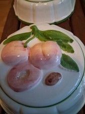 6 Vintage CERAMIC Fruit Jelly