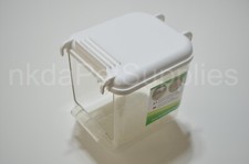 White Bird Cage & Aviary Bird Bath White with Hooks for Finch Canary Birds