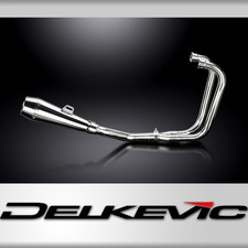 Honda CB450 CL450 1969-1974 Full Exhaust 410mm Reverse Cone Stainless Silencer