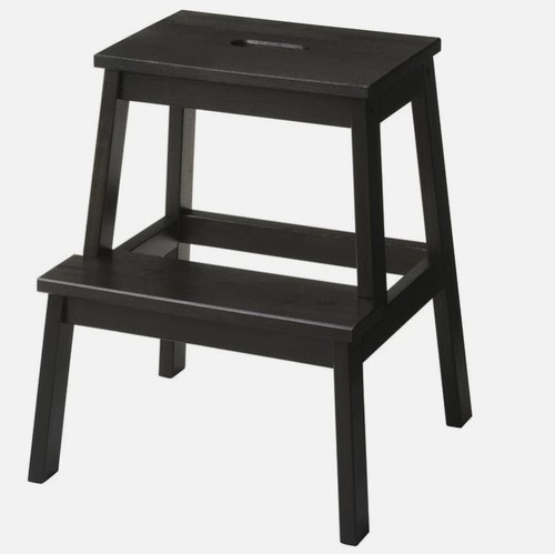 Bekväm wooden step stool - bekvÄm, 2‑step