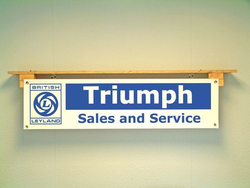 British leyland triumph banner - leyland,