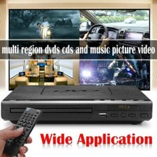 UK MINI DVD Player Region Free with Remote Control USB Multi Region & AV Cable