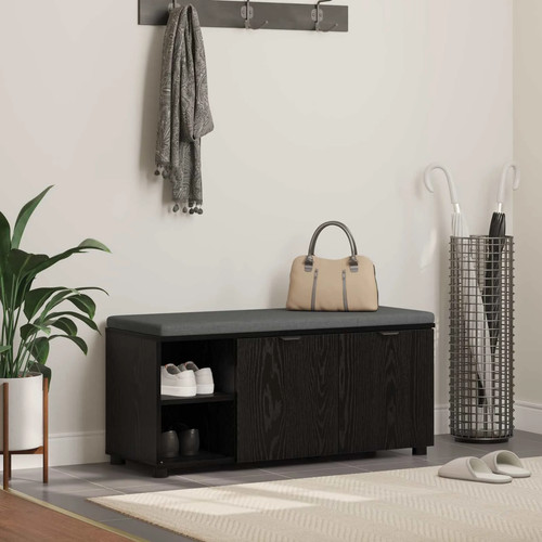 Hall bench black oak - hall,