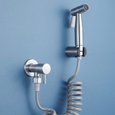 Handheld Steel Shattaf Toilet Bidet Douche Shower Spray Muslim Hygienic Hose Kit