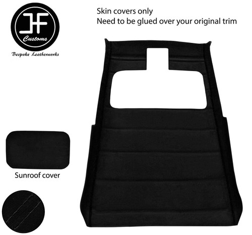 Black stitch sun roof - black,