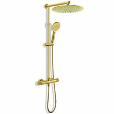 Black / Gold Twin Shower Head