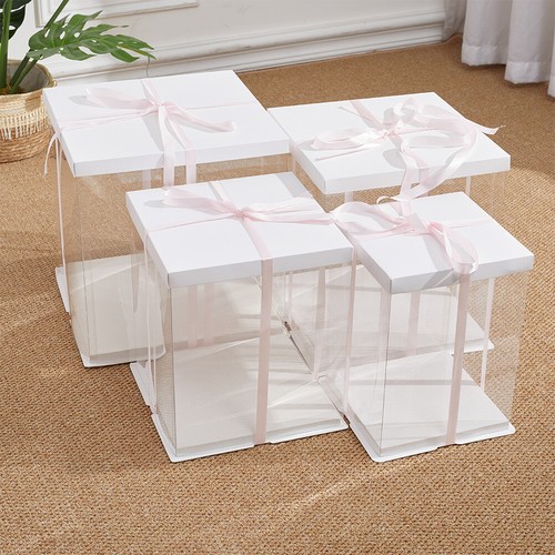 Clear pvc gift boxes cake - gift,