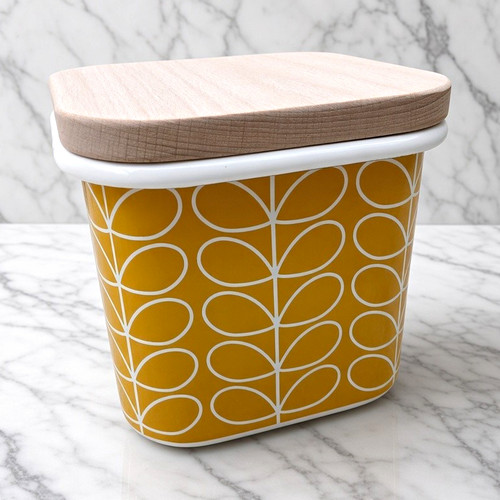 Orla kiely enamel storage jar - storage,