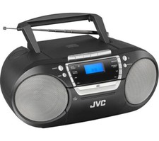JVC BOOMBOX WIRELESS BLUETOOTH DAB+ FM BLACK CD CASSETTE PLAYER USB RC-D322B