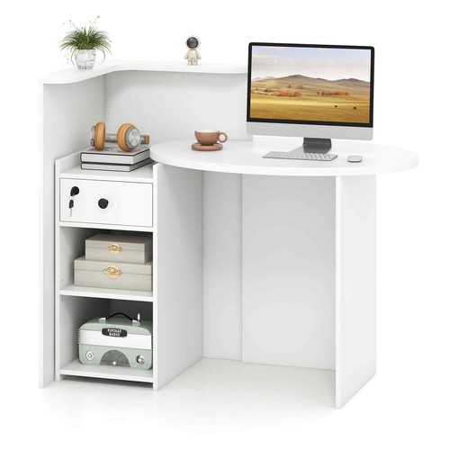 Costway reception desk front - reception,