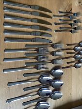 WMF Boston Cromargan Stainless Steel Cutlery 6 Person 30 Pieces Mint