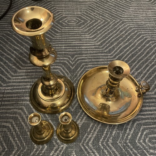 Vintage brass candlestick - vintage, job