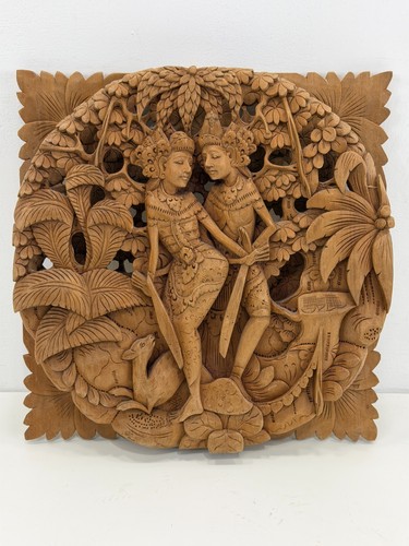 Wooden antique rama sita - wooden,