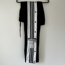 Adidas Originals / Black Trousers Adibreak /Tracksuit Bottom /Side Popper /Uk 8