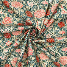 William Morris Fabric - Vintage Cray Floral Cotton Percale Dressmaking Fabric