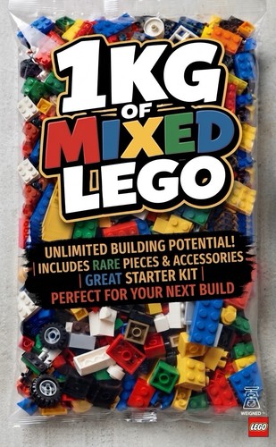 1kg mixed lego parts - mixed,