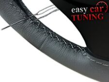 Fit Renault Clio MK2 1998-2012 Grey Real Genuine Leather Steering Wheel Cover