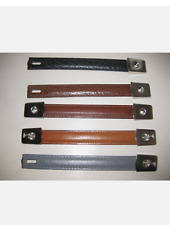 Real Leather strap handle for Vintage Moore and Wright tool chest nickel clasps.