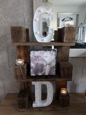  3 tier reclaimed pallet wood shelf