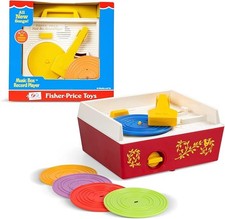 Fisher-Price 01697 Classics Music Box Record Player Baby Musical Toy, Pretend Pl