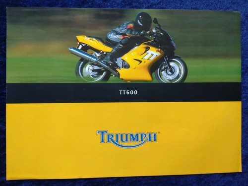 1999 triumph 600 brochure - triumph,