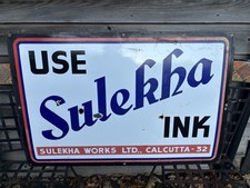 Vintage Enamel Sulekha Advertising Sign