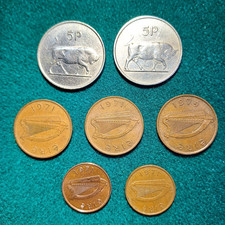 IRISH COIN  JOB-LOT  5p, 1p