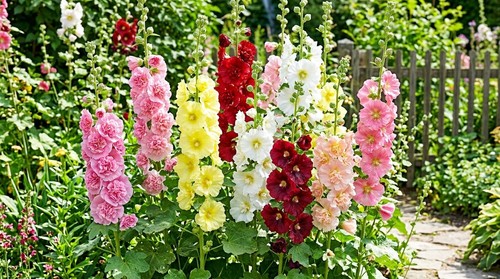 Hollyhock alcea mix - mix, for